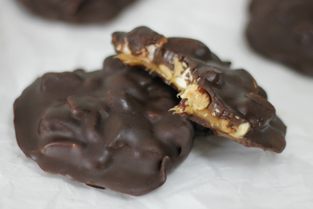 Homemade Goo Goo Clusters, gluten-free, dairy-free and vegan