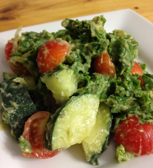 Avocado Kale Salad | In Johnna's Kitchen