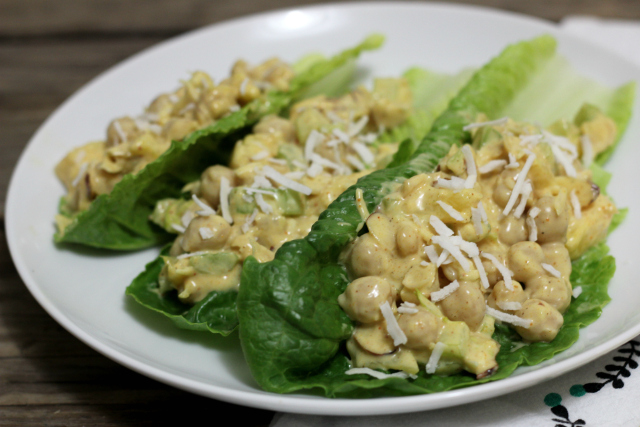 Curry Chickpea Salad (gluten-free, dairy-free, vegan, grain-free) | In Johnna's Kitchen