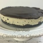 No Bake Chocolate Chip Cheesecake (gluten-free, dairy-free, egg-free, vegan) | In Johnna's Kitchen