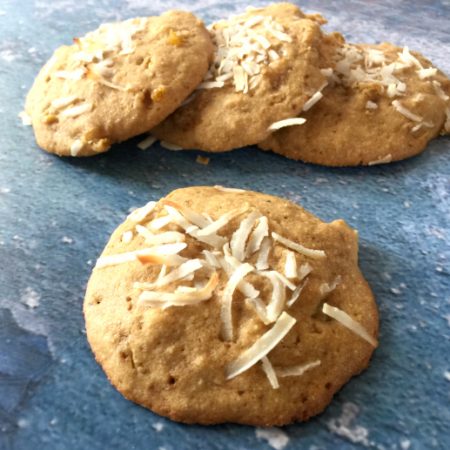 Tipsy Tropical Treats, Cookies with Pineapple, Mango, Coconut, Macadamias and Rum | In Johnna's Kitchen