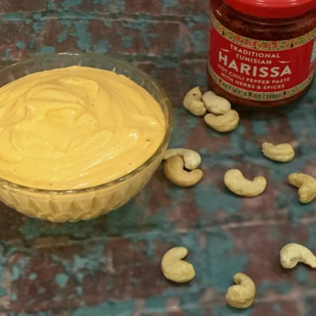 Harissa Cashew Cream (gluten-free, dairy-free, vegan) | In Johnna's Kitchen