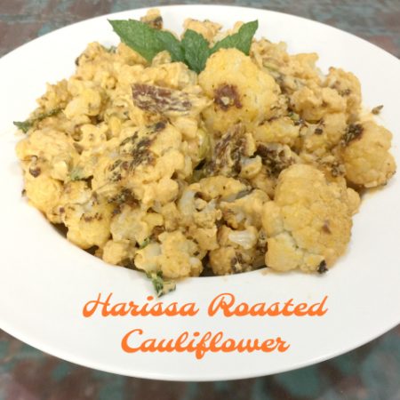 Harissa Roasted Cauliflower (gluten-free, dairy-free, vegan) | In Johnna's Kitchen