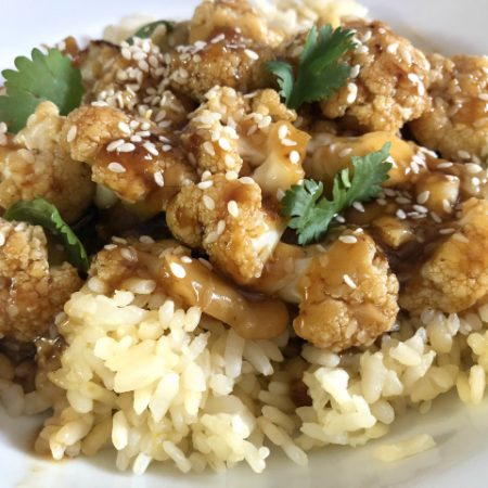 Sticky Sesame Cauliflower in the Instant Pot | In Johnna's Kitchen