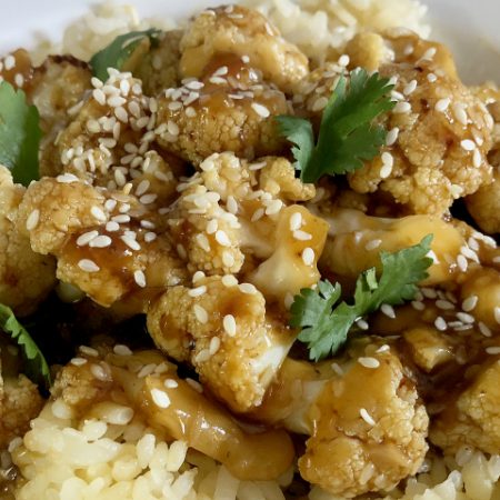 Sticky Sesame Cauliflower in the Instant Pot | In Johnna's Kitchen