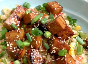Baked Bang Bang Tofu Recipe | In Johnna's Kitchen gluten-free, dairy-free, vegan, vegetarian