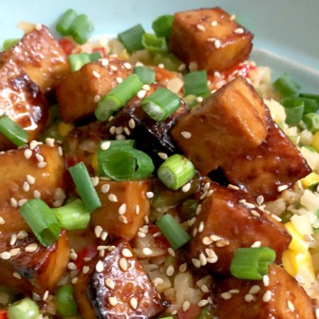 Baked Bang Bang Tofu Recipe | In Johnna's Kitchen gluten-free, dairy-free, vegan, vegetarian