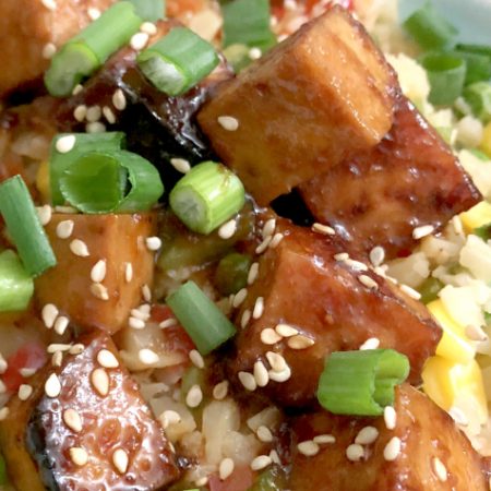 Baked Bang Bang Tofu Recipe | In Johnna's Kitchen gluten-free, dairy-free, vegan, vegetarian