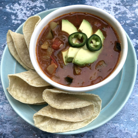 Summer Vegetable Pozole (gluten-free, dairy-free, vegan) | In Johnna's Kitchen