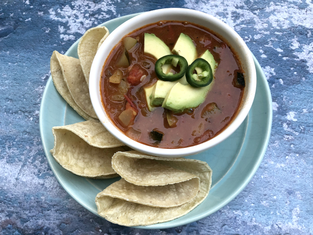 Summer Vegetable Pozole (gluten-free, dairy-free, vegan) | In Johnna's Kitchen