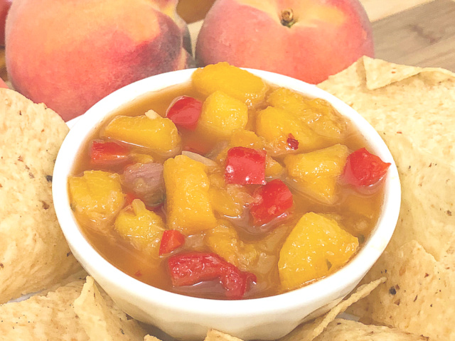 Peach Salsa for Freezing or Canning | In Johnna's Kitchen
