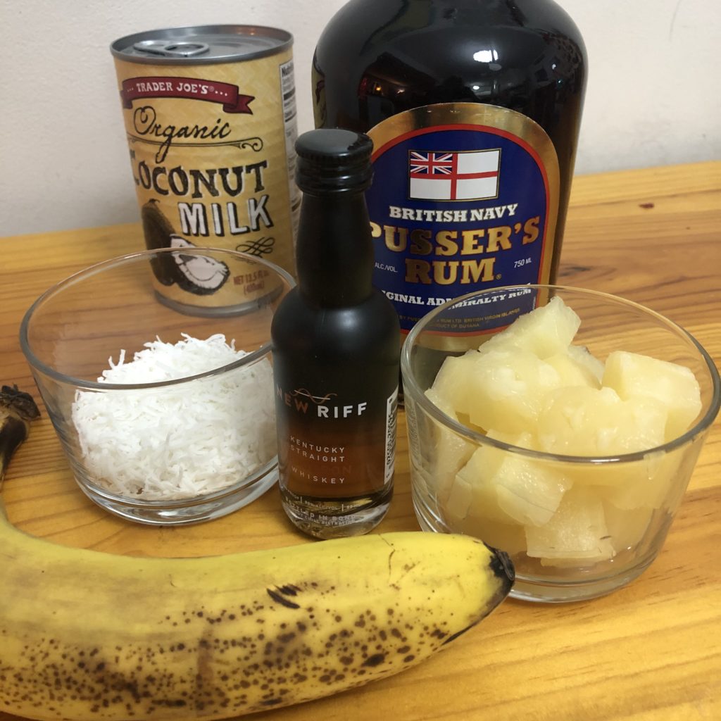 Boozy Advent Bourbon Banana Colada | In Johnna's Kitchen