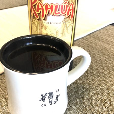 Boozy Advent Coffee and Kahlua