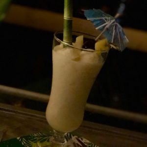 Boozy Advent Spiced Rum Frozen Pina Colada