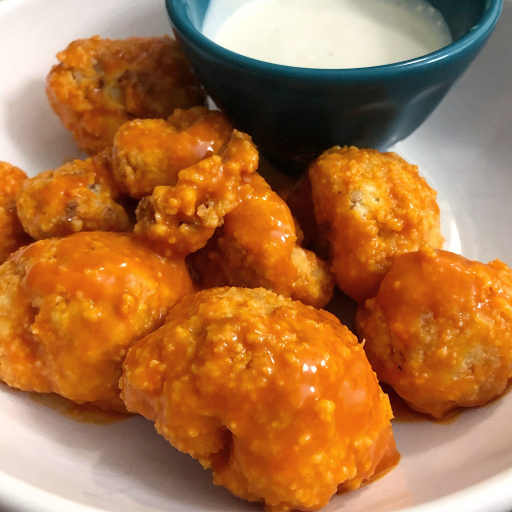 Baked Buffalo Cauliflower Bites