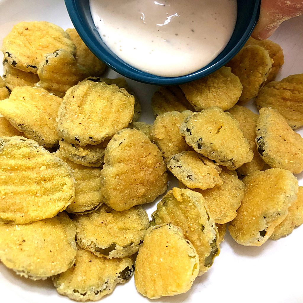 Restaurant Style Fried Pickles, Gluten-Free | In Johnna's Kitchen