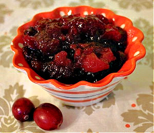 Orange Bourbon Cranberry Sauce 