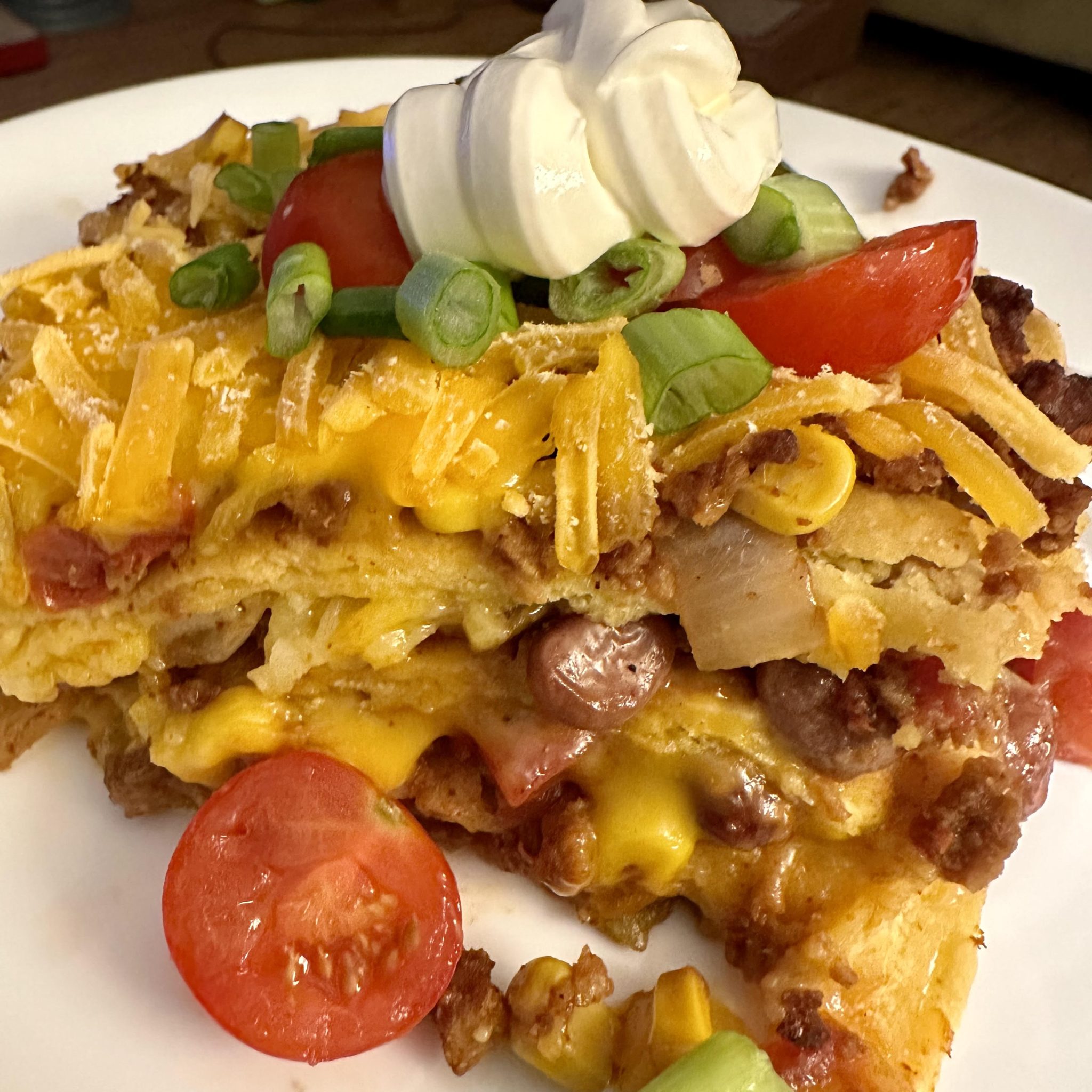 Recipe Renovation: Enchilada Pie, gluten-free, dairy-free and vegan